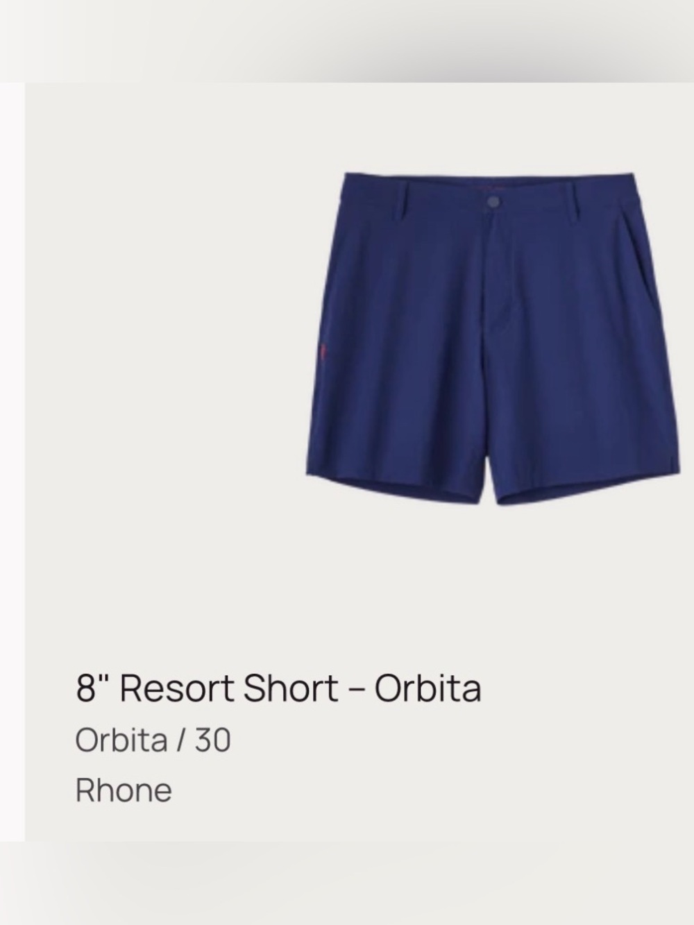 Rhone Men’s 8" Resort Short -- Orbita
Orbita / 30